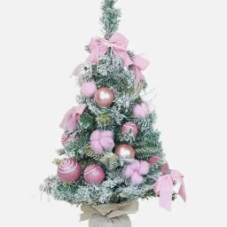 Little Surprise Box Christmas D¿cor Pink Unisex Swirl Snowy Bushy Christmas Tree-image-34