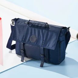 Mona B Navy Blue Rearden Large Messenger Bag-image-43