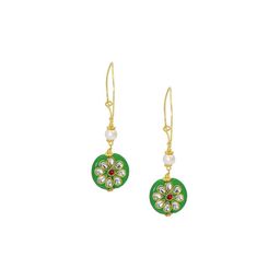 MEMOIR Brass-Plated Contemporary Hoop Earrings-image-76