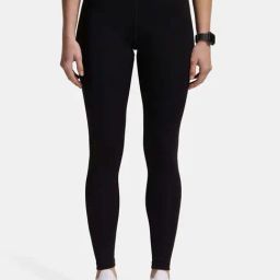 Jockey Black Mid Rise Sports Leggings-image-28