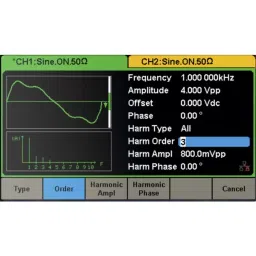 RS PRO Arbitrary Waveform Generator, 1 μHz Min, 80MHz Max Model No 1236461 image 4