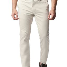 Basics Men Tapered Fit Mid-Rise Chinos Trousers-image-94
