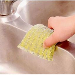 DeoDap Foam & Sponge Assorted Color Scratch Proof Kitchen Scrubber Pad, 2626 (Pack of 12) image 5
