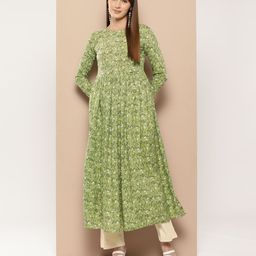 MBE Women Floral Printed Crepe Anarkali Kurta-picture-50