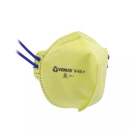 Venus V-44+ FFP1S Sub-Micron Particles Fine Dust Composed of Multiple Layers with Micro Filter Face Mask Yellow (Pack of 50) image 3