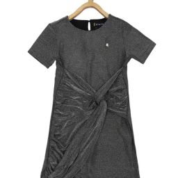 Allen Solly Junior Grey Shimmer Frock-image-21