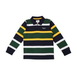 Pepe Jeans Kids Multicolor Striped Polo T-Shirt-image-65