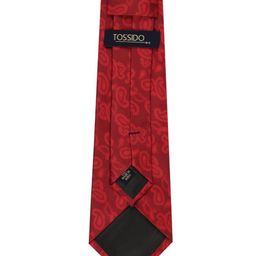 Tossido Men Red Printed Broad Tie image 2