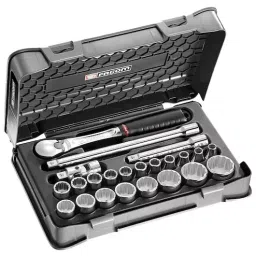 FACOM 12.7 mm (1/2 Inch) Standard Socket Set With Ratchet 12 Point, SL.161-3P12 (Set of 23)-8