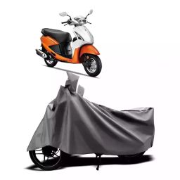 Auto Pearl Two Wheeler Cover with Bag for Hero Pleasure, Silver-image-132