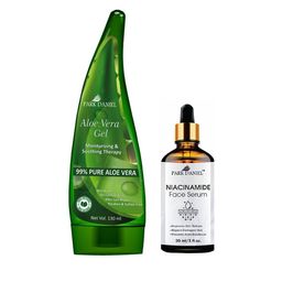 Park Daniel Set Of 2 Aloevera Gel 130 ml With Niacinamide Face Serum 30 ml-46