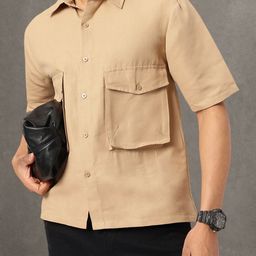 Kook N Keech Street Smart Style Boxy Pockets Relaxed Shirt-image-92