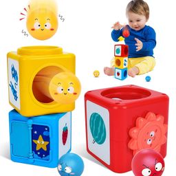 YAMAMA Stack N Sort Tower For Kids & Toddlers Early Educational Colorful Pyramid Sorter Tower Puzzle - Multicolor-28