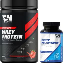 Beginner's High Whey Protein 40G & Multivitamin Tablets | Digestive Enzyme, BCAA Whey Protein-image-66