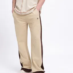 glitchez Men Contrast Side Panelled Relaxed Fit Track Pants-picture-30