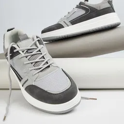 max Men Striped PU Sneakers-image-60