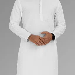 VeBNoR Men Thread Work Dobby Kurta-picture-12