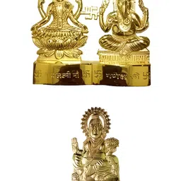 Navyaksh Gold-Toned Religious Figurine Showpiece-picture-2
