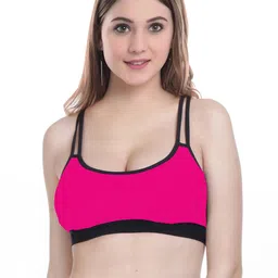 Samvar Pink Cotton Non-Wired Non Padded Minimizer Bra-picture-15