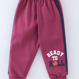 Simply Interlock Full Length Text Print Lounge Pants Pack of 3 - Grey Magenta & Green image 4