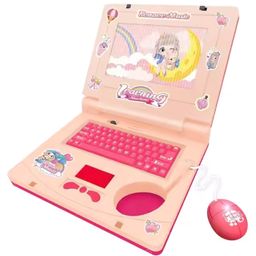 BitFeex Kids Learning MusicLaptop High Simulation Educational Toddler Learning Computer Toy with Mouse-Pink image 4