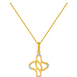 P.C. Chandra Jewellers 14 kt Gold Pendant without Chain-image-68