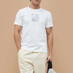 Bossini White Cotton Regular Fit Printed T-Shirts-image-43
