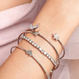 Joker & Witch Rhinestone- Blingy, Constellation- Star & Moon Magic Trick Bracelet - Set of 4-image-57