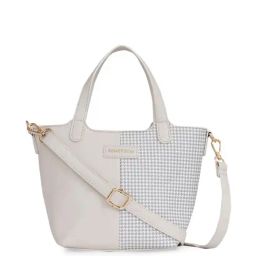 United Colors of Benetton Agnes Beige PU Printed Tote Handbag-25