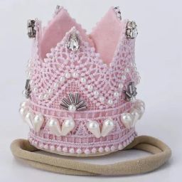 Choko Pink Embellished Head Bands-38