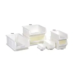 RS PRO 1.27L White PP Euro Containers, 75mm x 165mm x 100mm Model No 1783320-2