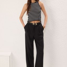 Trendyol Women Striped Crop Top-image-64