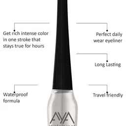 AYA Set of 2 Green & Silver Waterproof Liquid Eyeliner - 5ml Each image 4