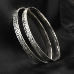 Priyaasi Silver-Plated Bangles - Set of 2-45