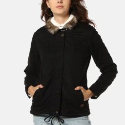 Campus Sutra Black Jacket-image-6