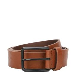 Louis Philippe Brown Leather Waist Belt for Men-image-39