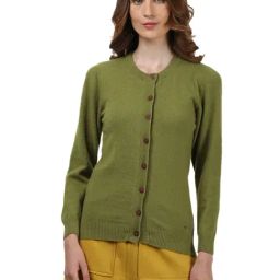 Monte Carlo Olive Full Sleeves Cardigan-image-23