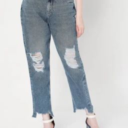 Vero Moda Blue Distressed Jeans-image-19