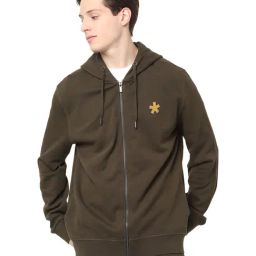 celio* Olive Full Sleeves Hooded Sweatshirt-image-28