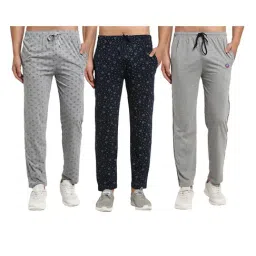 Vimal Jonney Multicolor Cotton Mid Rise Trackpants (Pack of 3)-picture-45