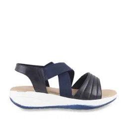 Walkway Women's Navy Sling Back Wedges-image-58