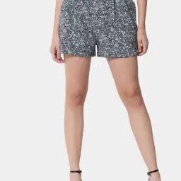 Trend Arrest Grey Printed Shorts-image-38