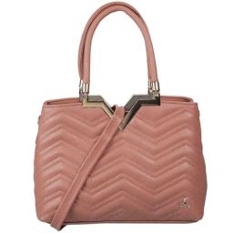 Mochi Peach Quilted Medium Handbag-20