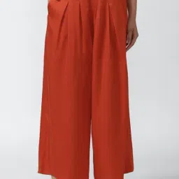 Van Heusen Orange Cotton Flared Pants-image-66