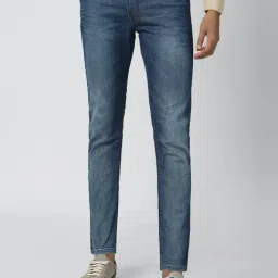 Peter England Jeans Blue Cotton Slim Fit Jeans-picture-22