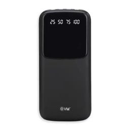 EVM EnCaseplus Power Bank 10000mAh Lithium Polymer with in Build 4 Cable USB (Black)-image-43
