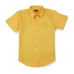 Gini & Jony Kids Yellow Cotton Regular Fit Shirt-picture-45