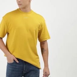 Calvin Klein Arrowwood Cotton Comfort Fit Solid T-Shirt-picture-1