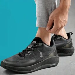 U.S. Polo Assn. Men's Black Running Shoes-image-92