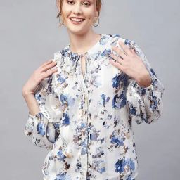 Carlton London White Floral Top-image-98